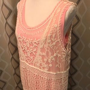 Crochet Lace Overdress or coverup